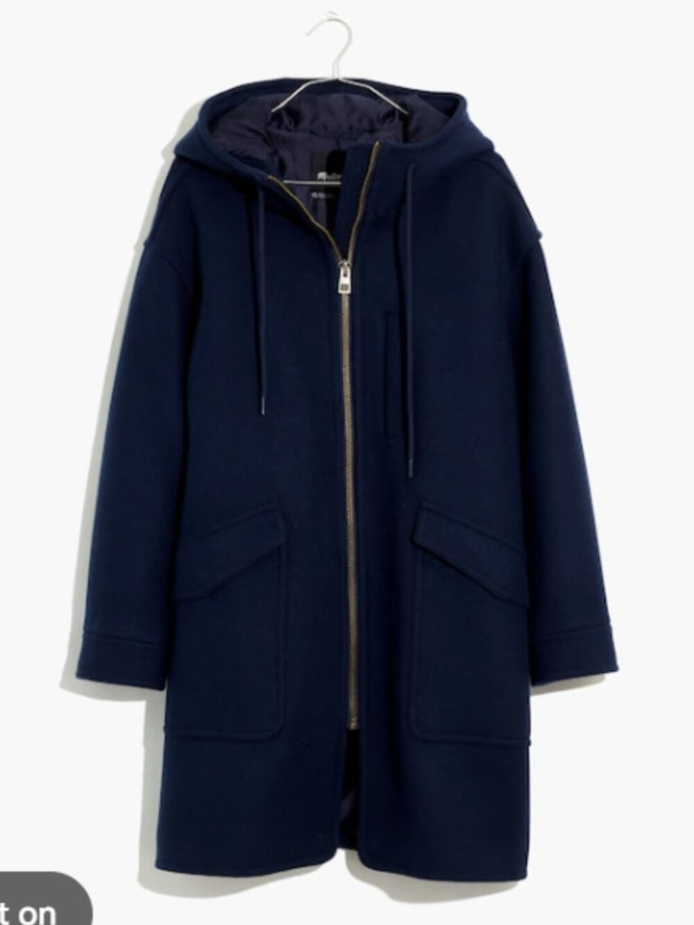 Madewell Lynnford Coat in Insuluxe Fabric Size M